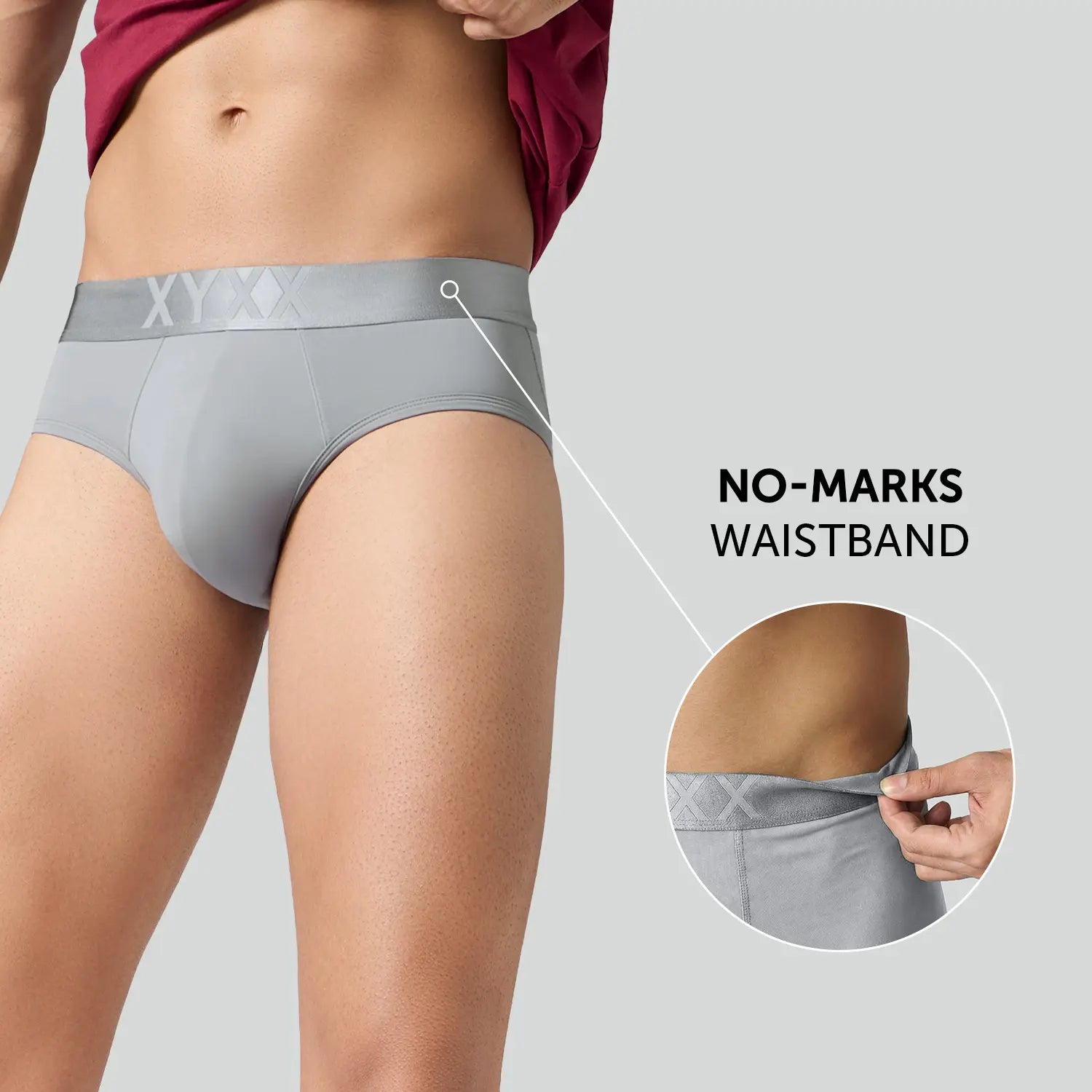 Rev Tactel Briefs Ash Grey