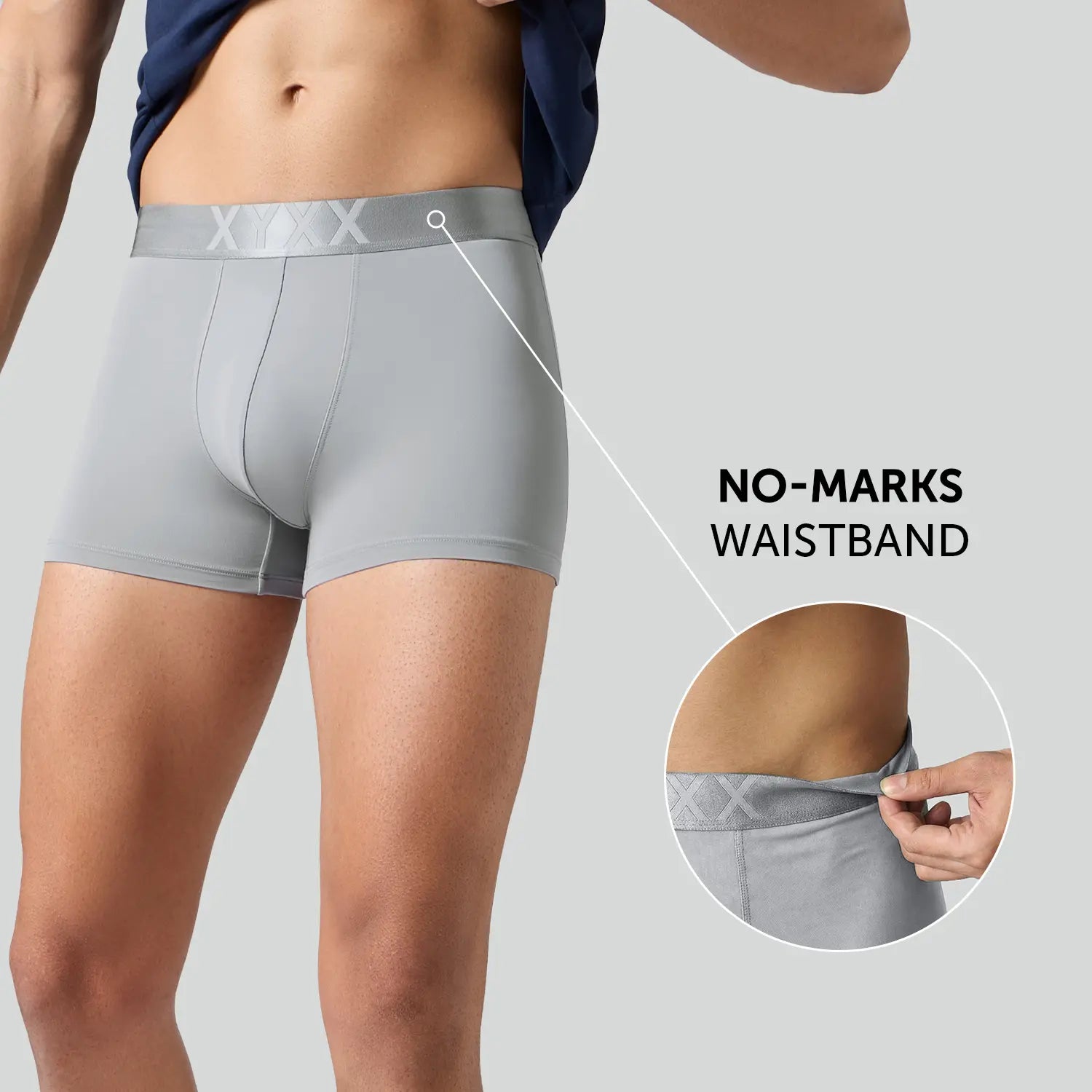 Rev Tactel Trunks Ash Grey