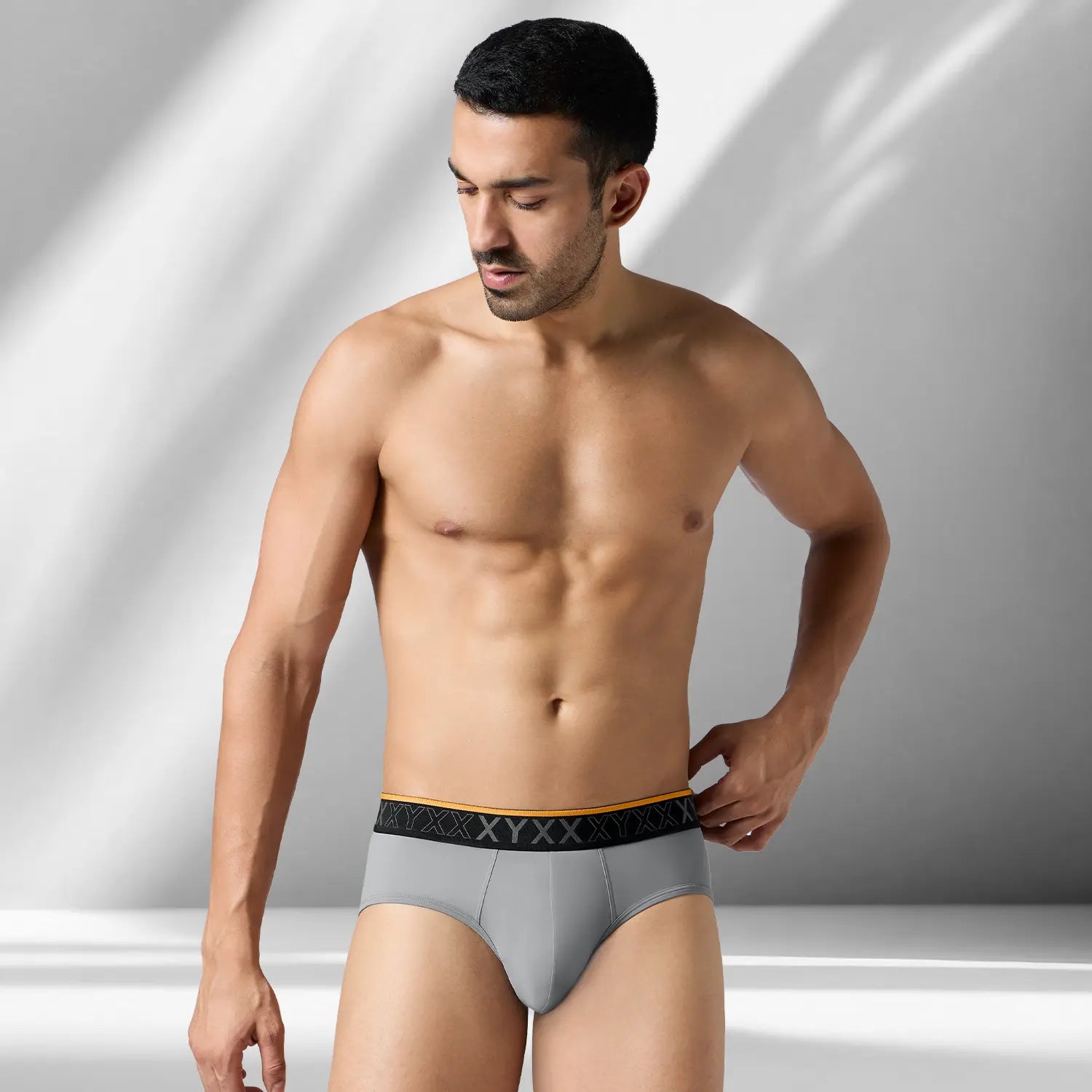 Zest Tactel Briefs Ash Grey