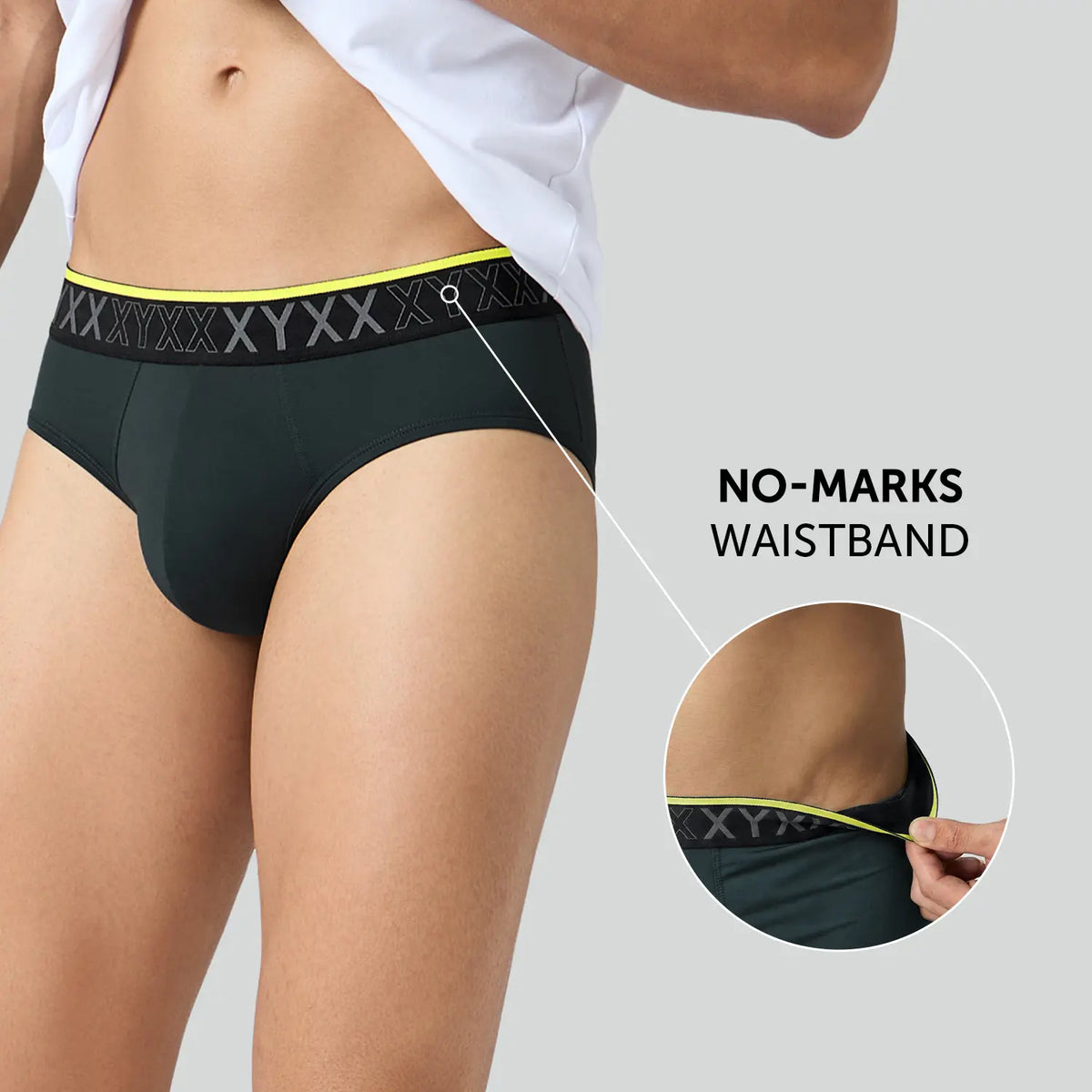 Zest Tactel Briefs Storm Grey