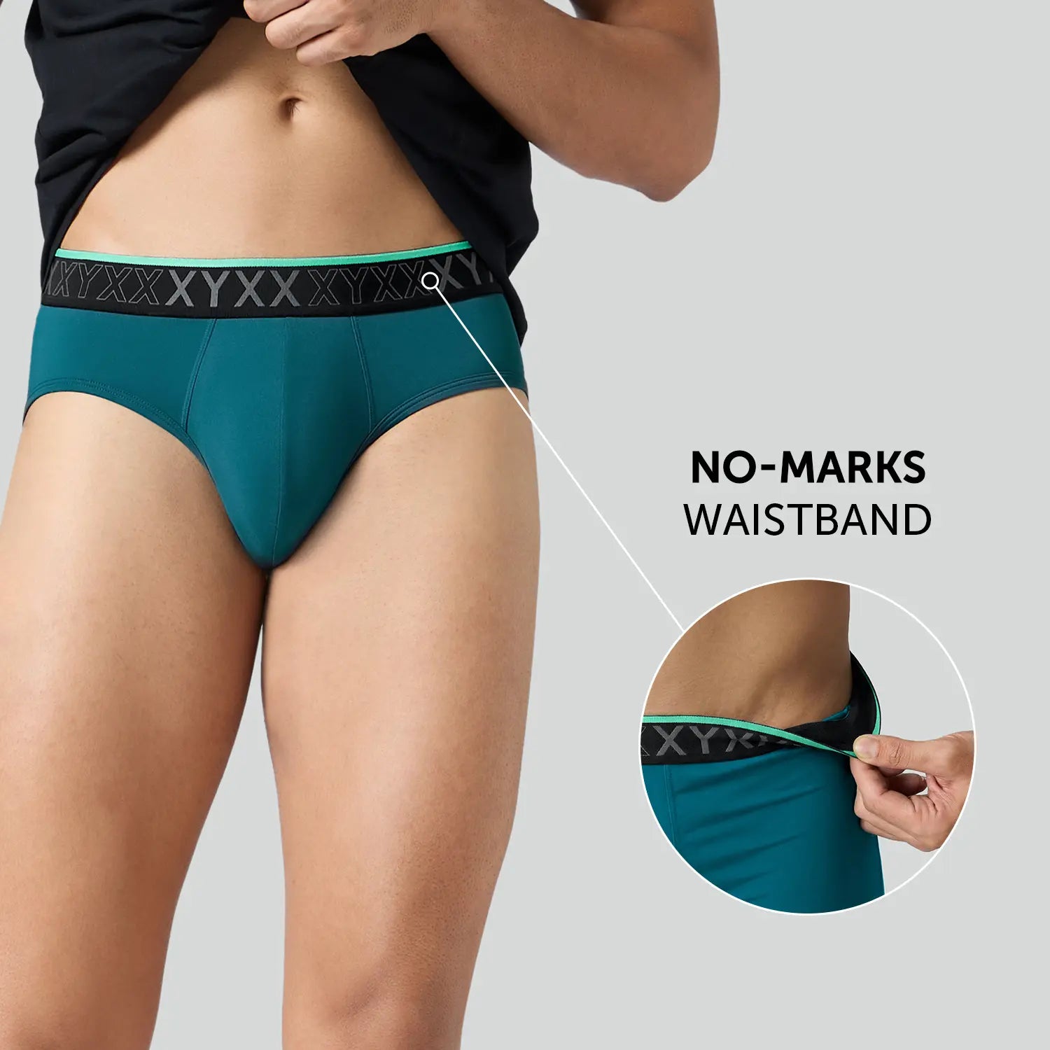 Zest Tactel Briefs Pacific Green