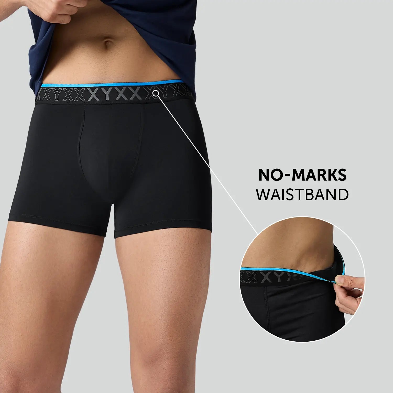 Zest Tactel Trunks Pitch Black