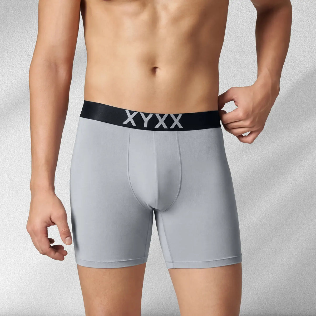 Alpha Tactel Boxer Briefs - Ash Grey