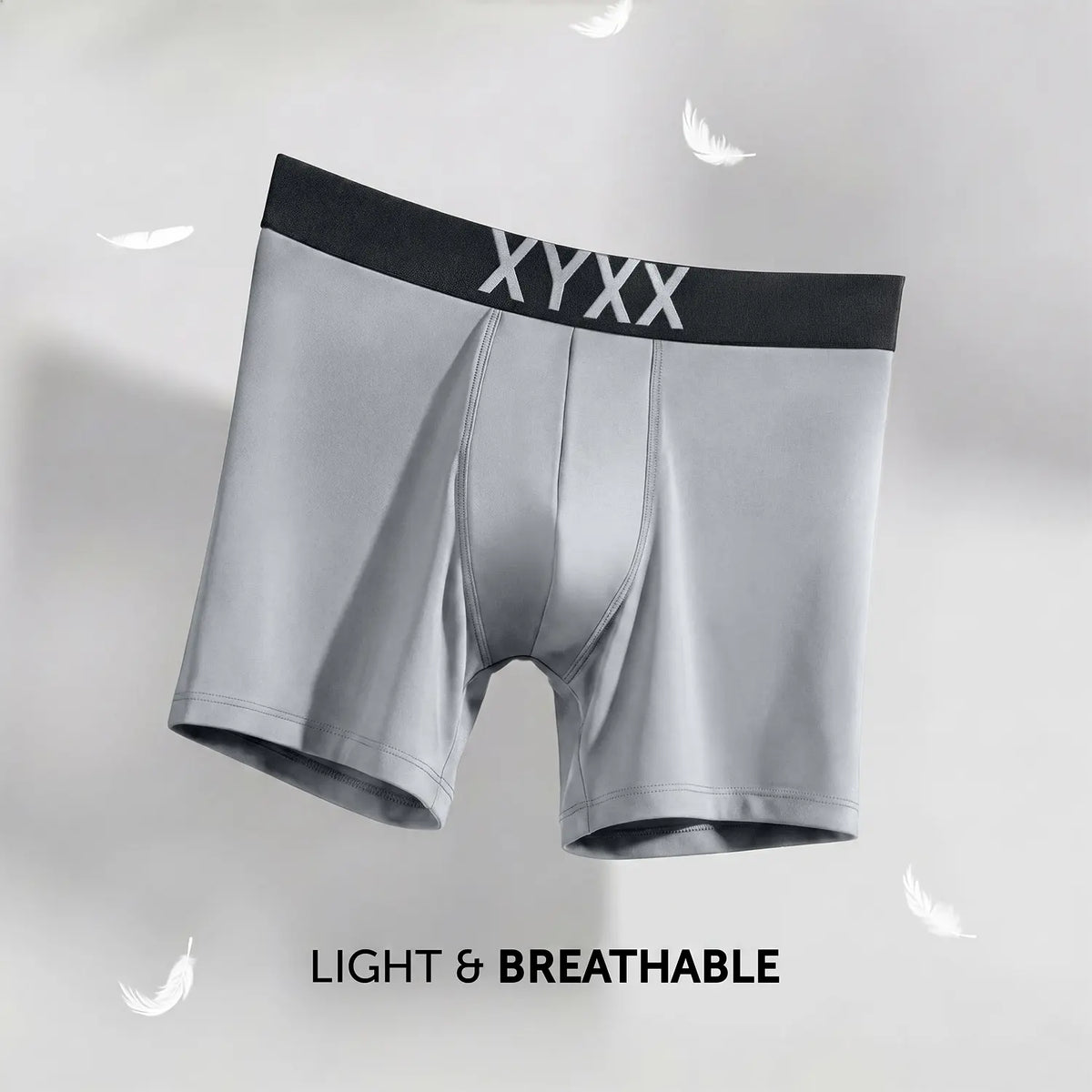 Alpha Tactel Boxer Briefs - Ash Grey