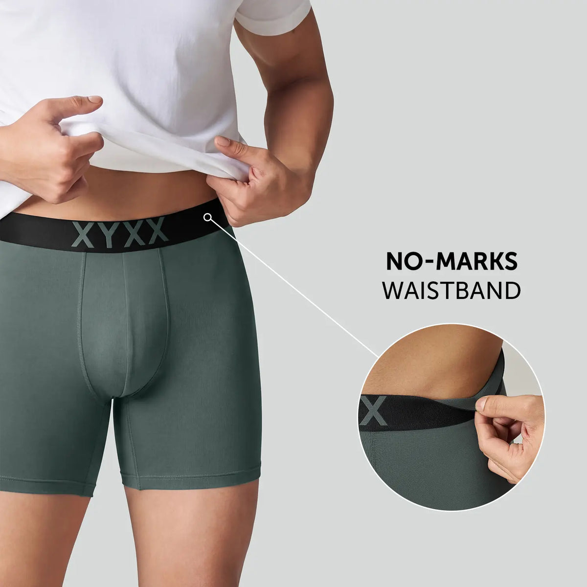 Alpha Tactel Boxer Briefs - Olive Green