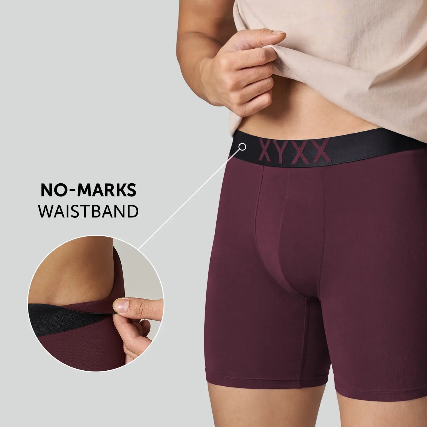 Alpha Tactel Boxer Briefs -Auburn Red