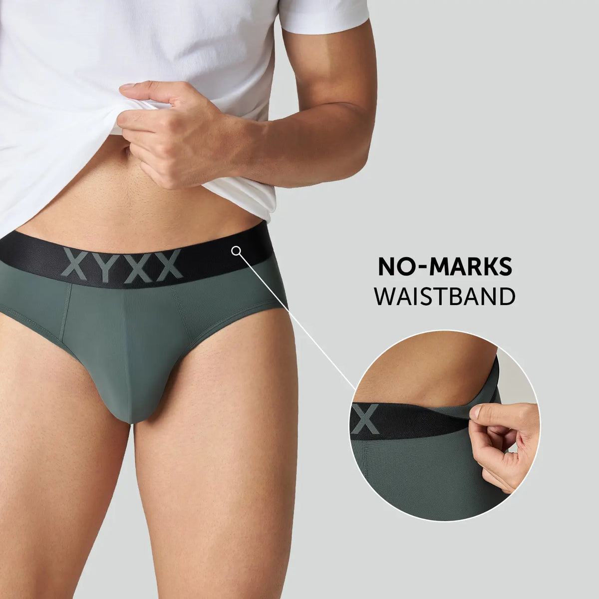 Alpha Tactel Briefs - Olive Green