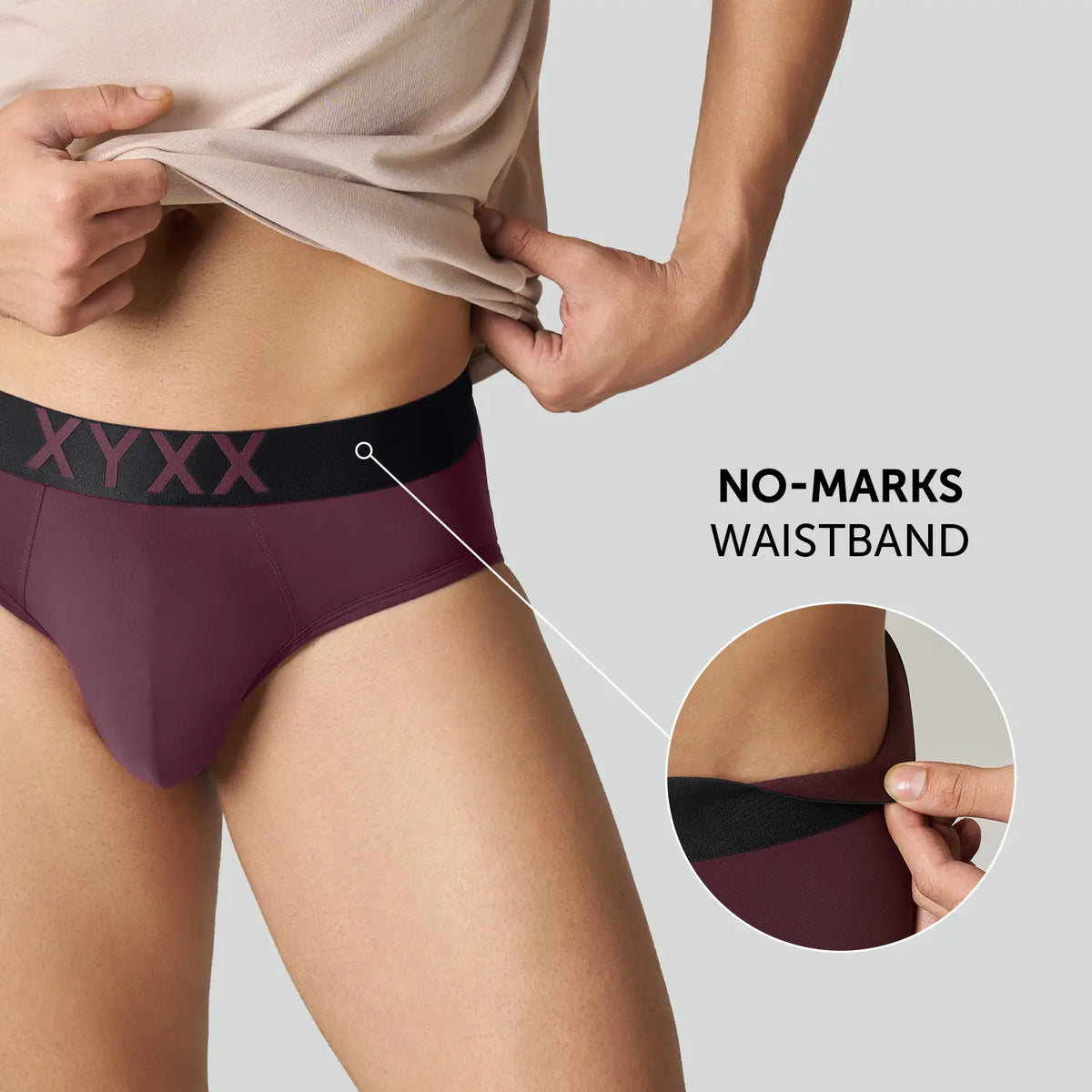 Alpha Tactel Briefs - Auburn Red