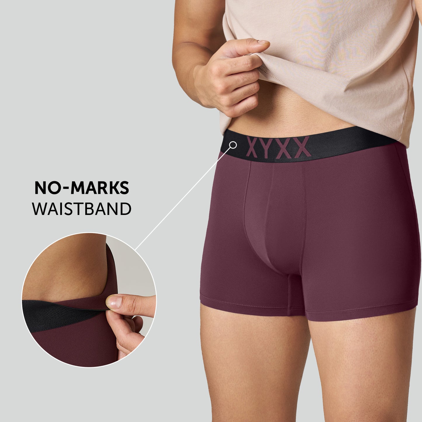 Alpha Tactel Trunks - Auburn Red