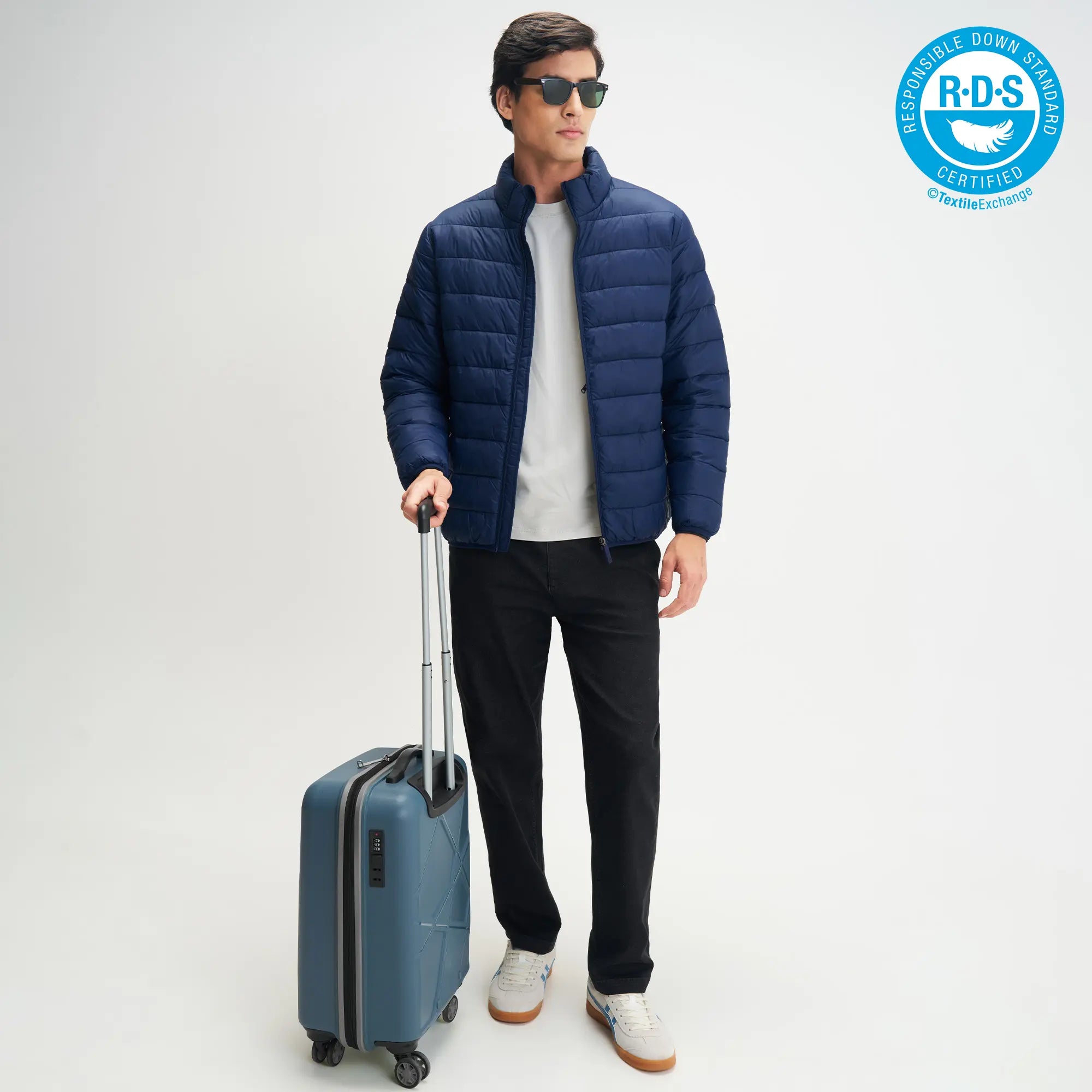 Ultra-Light Puffer Jacket - Navy Blue