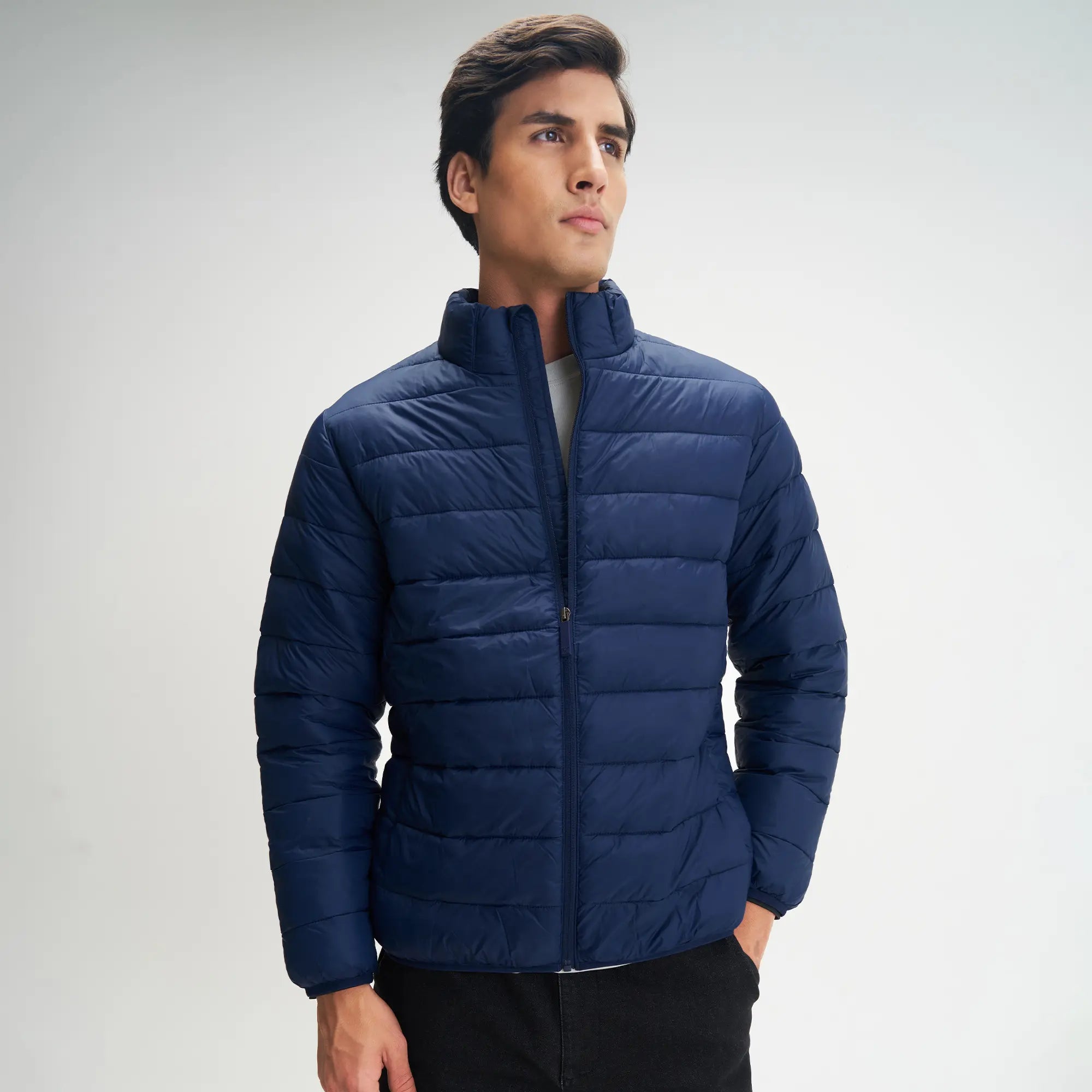 Ultra-Light Puffer Jacket - Navy Blue