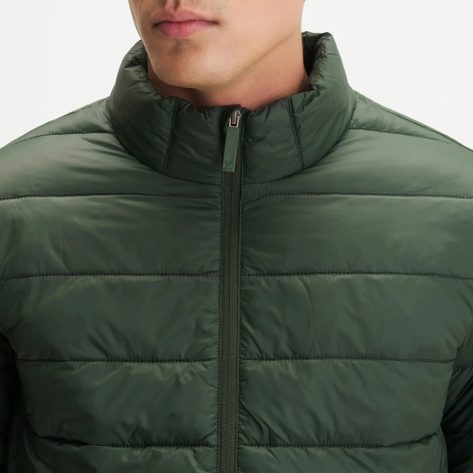 Ultra-Light Puffer Jacket - Olive Green