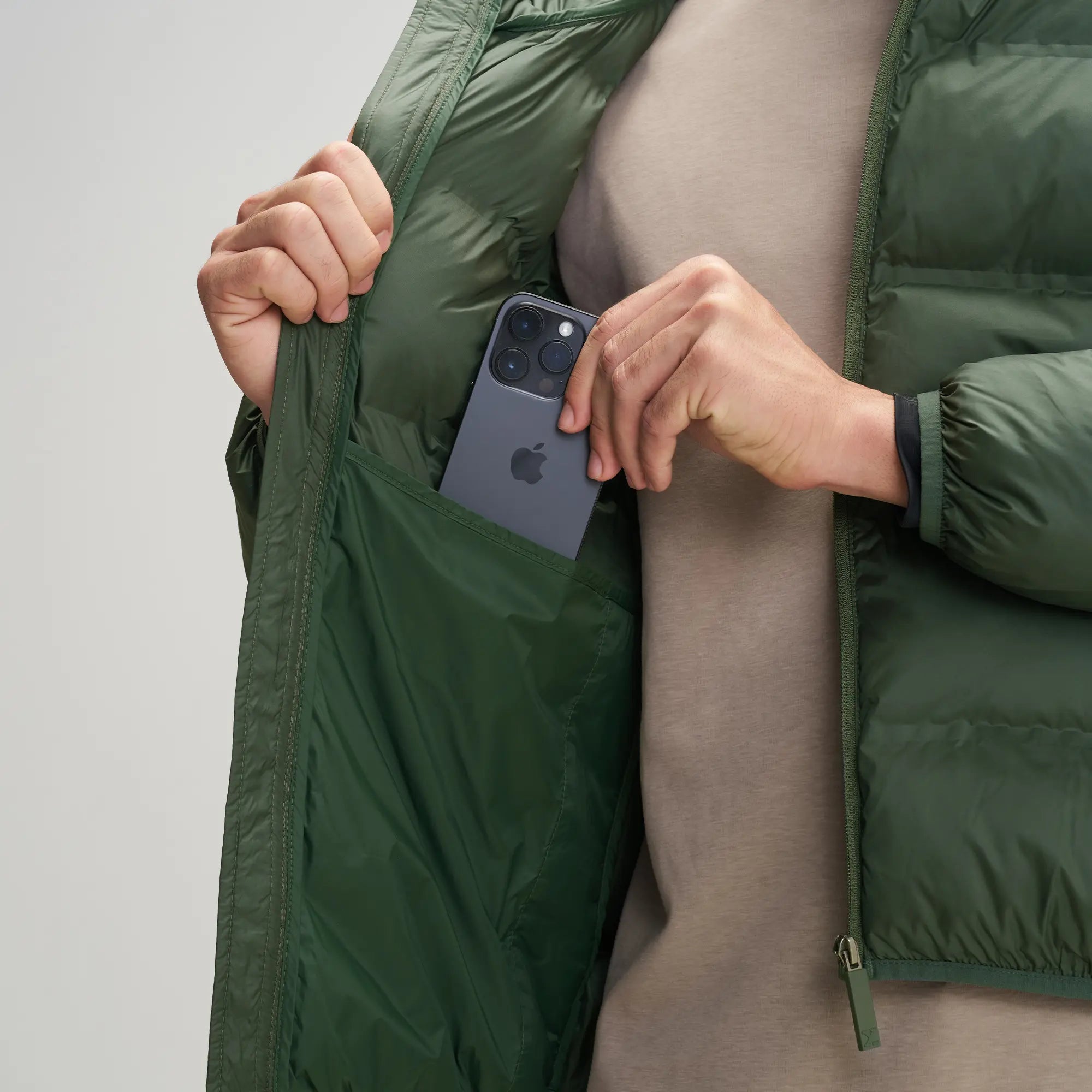Ultra-Warm Puffer Jacket- Army Green