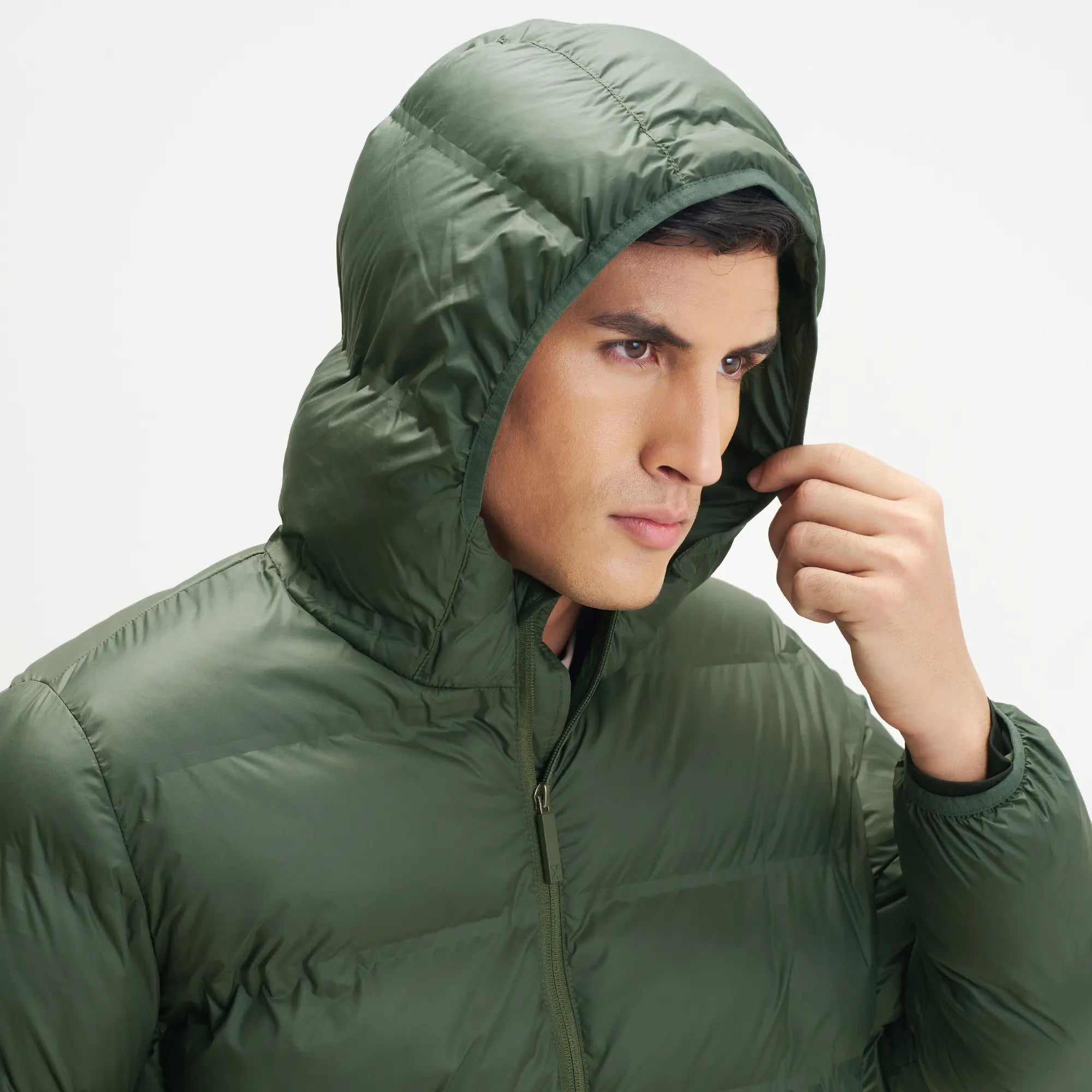 Ultra-Warm Puffer Jacket- Army Green