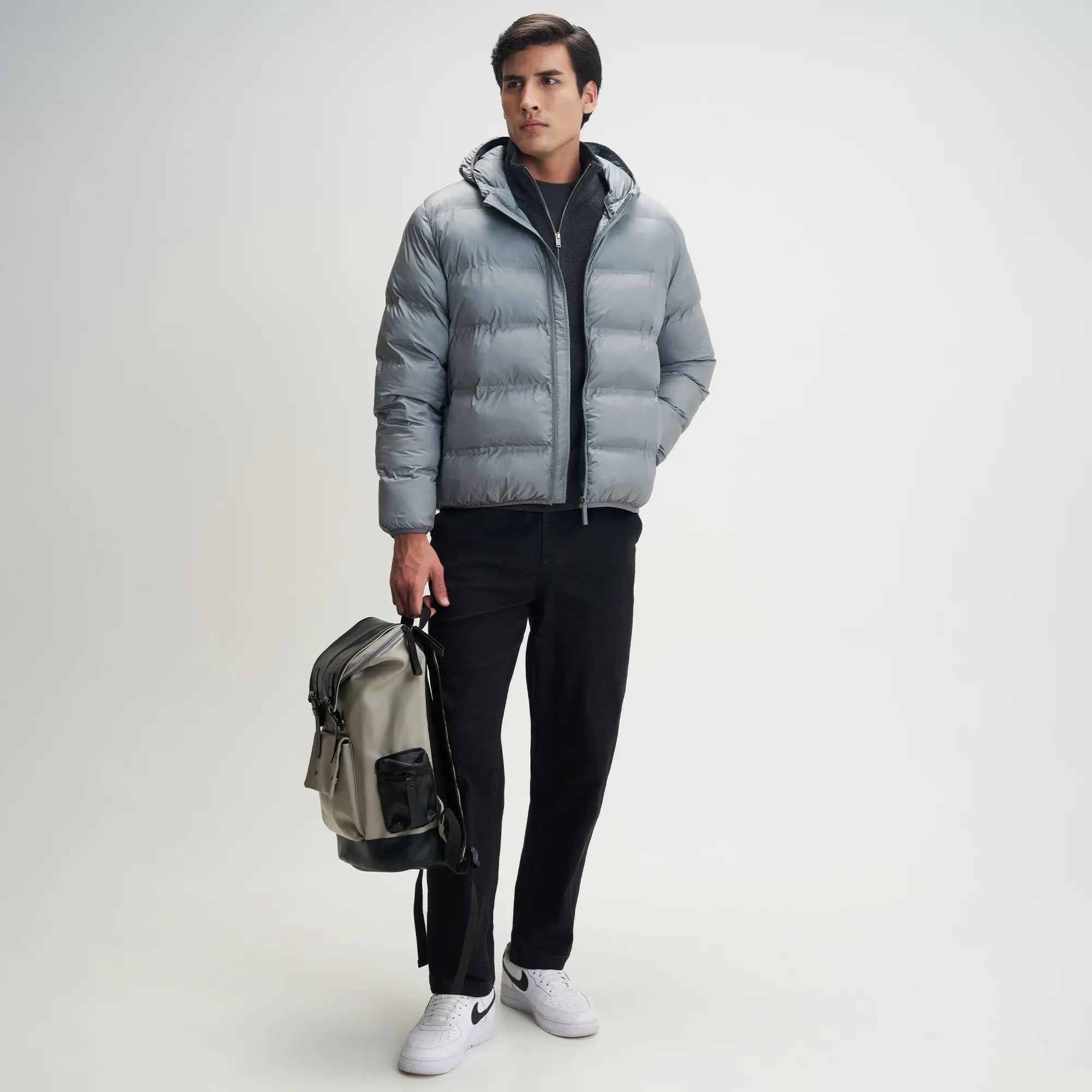 Ultra-Warm Puffer Jacket - Ash Grey