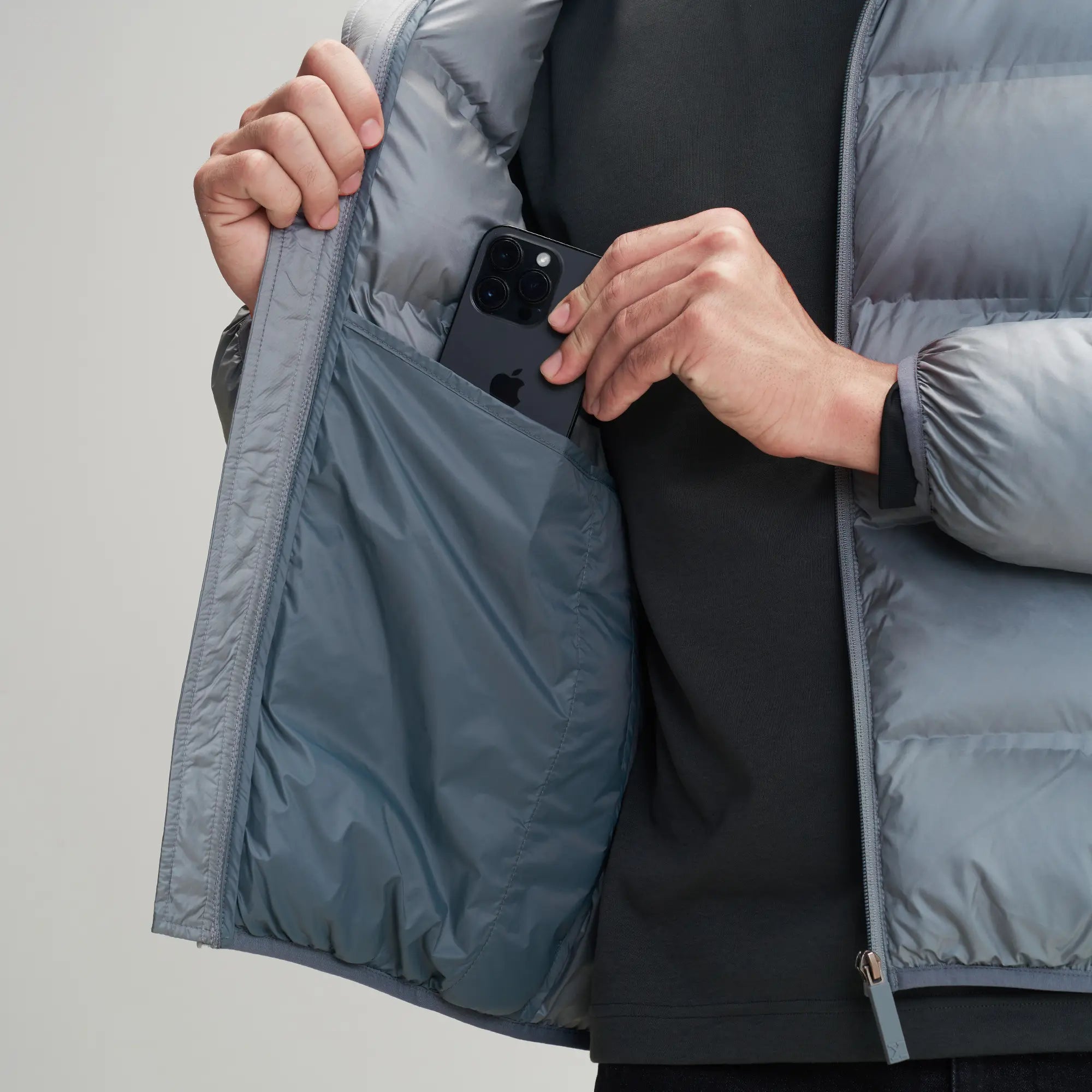 Ultra-Warm Puffer Jacket - Ash Grey
