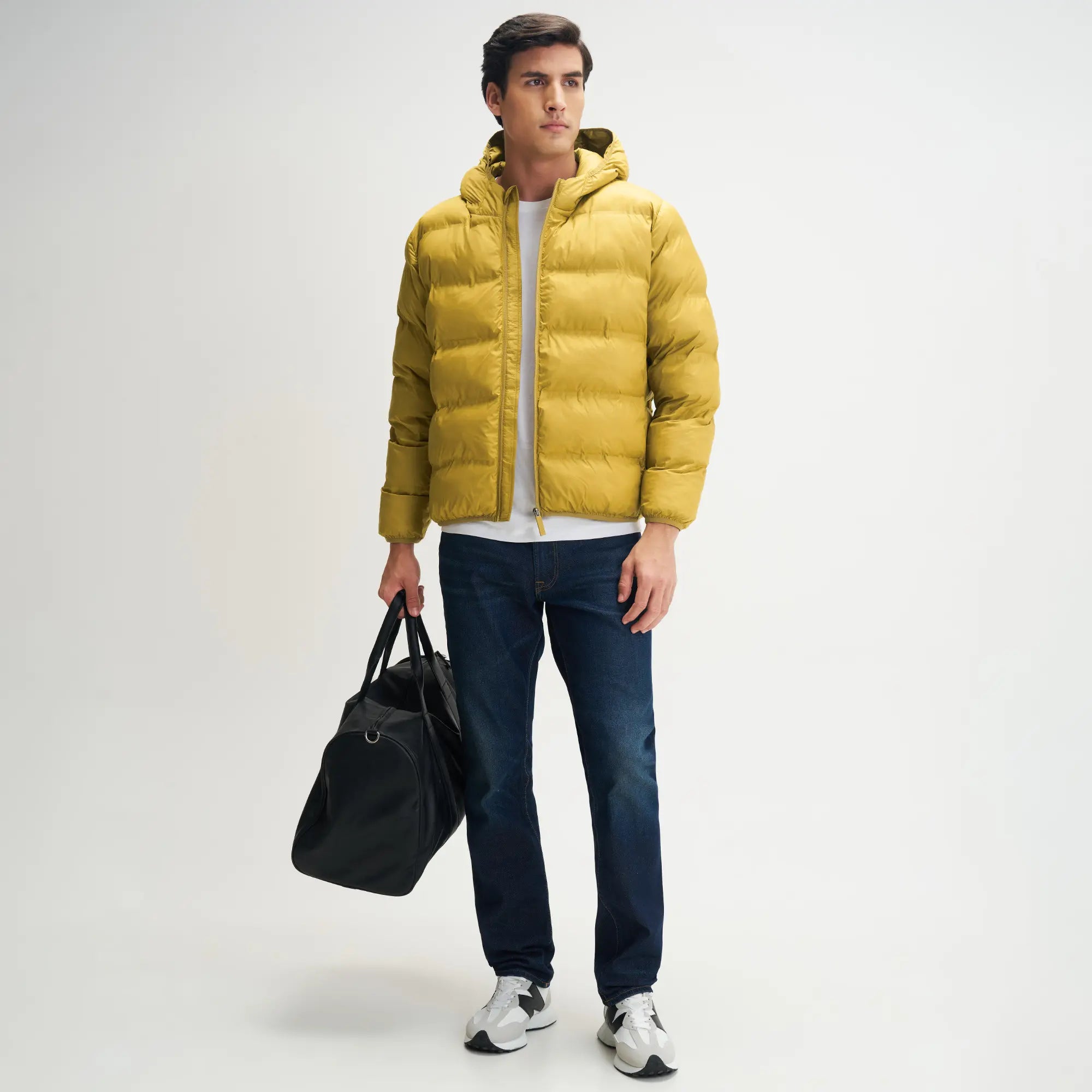 Ultra-Warm Puffer Jacket - Ochre Yellow