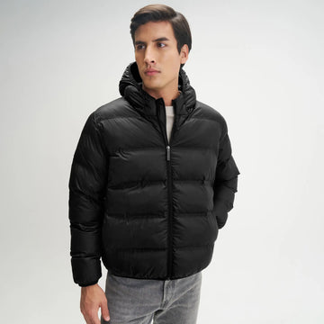 Ultra-Warm Puffer Jacket - Pitch Black