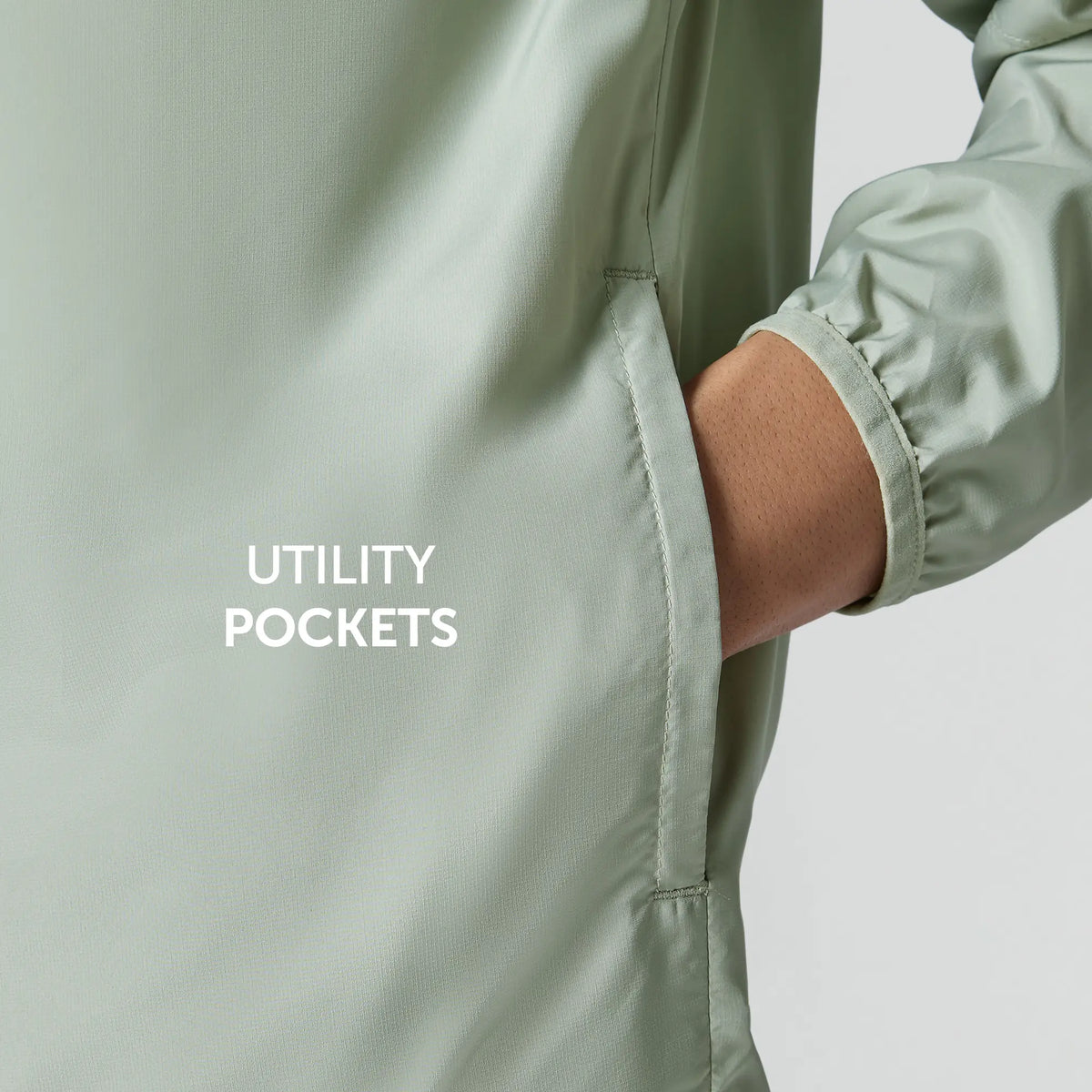 Ozone Polyester Parka Jacket - Chrome White