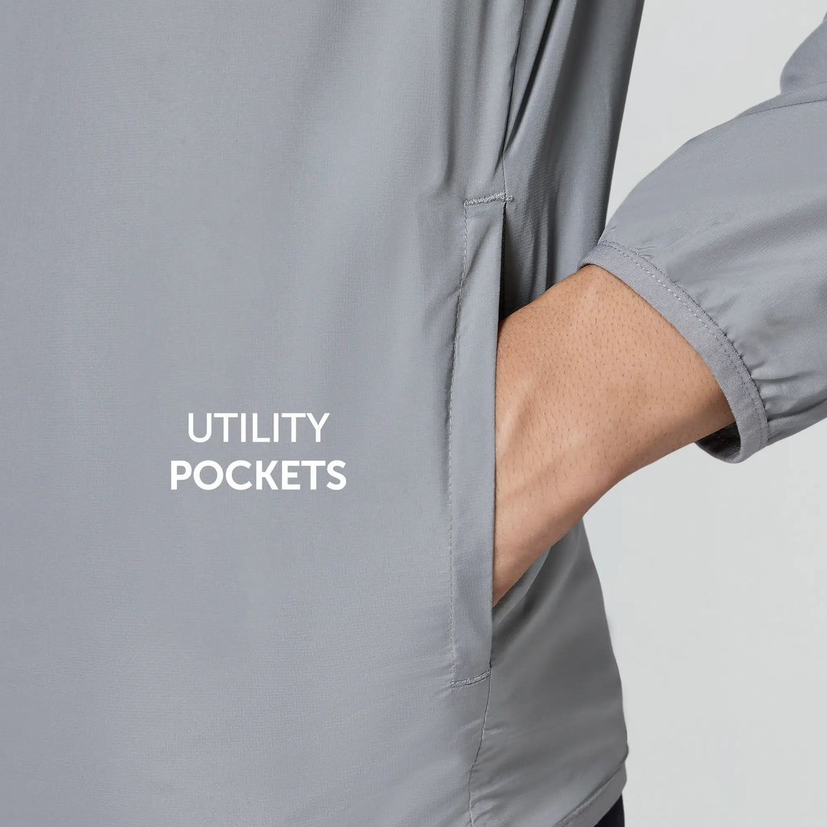Ozone Polyester Parka Jacket - Ash Grey