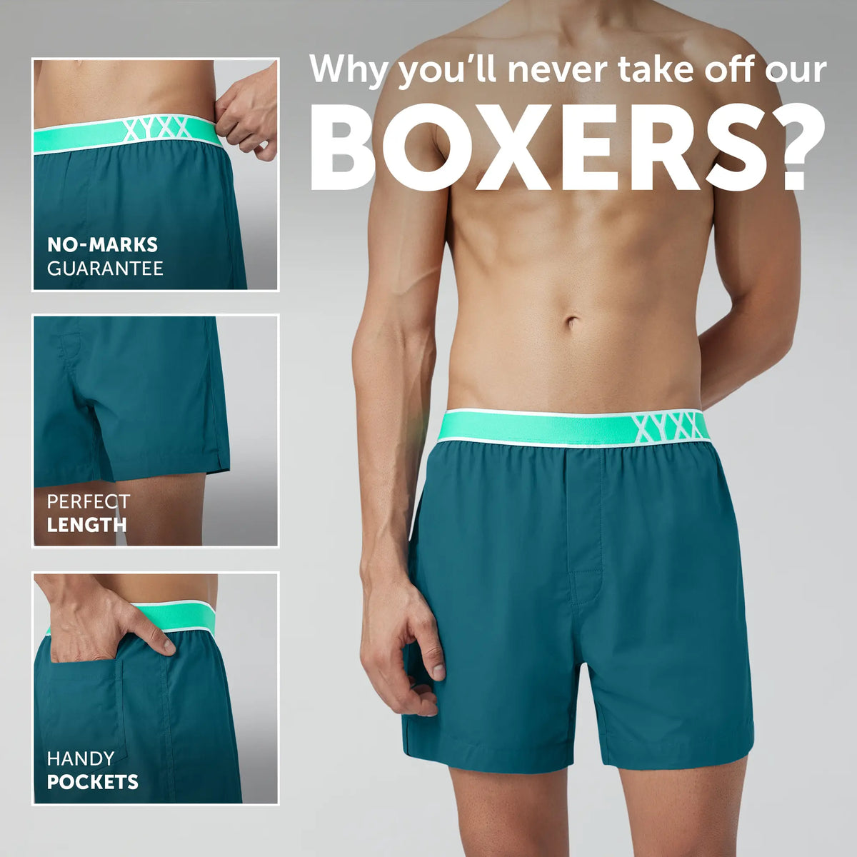 Volt Cotton Boxer Storm Blue - XYXX Crew