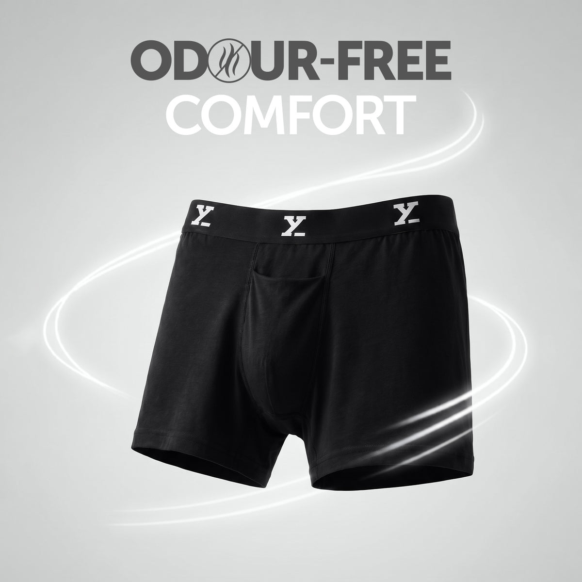 Super Combed Cotton-Modal Boxer Briefs - Black Knight