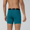 Super Combed Cotton-Modal Boxer Briefs - Aqua Blue