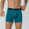 Super Combed Cotton-Modal Boxer Briefs - Aqua Blue