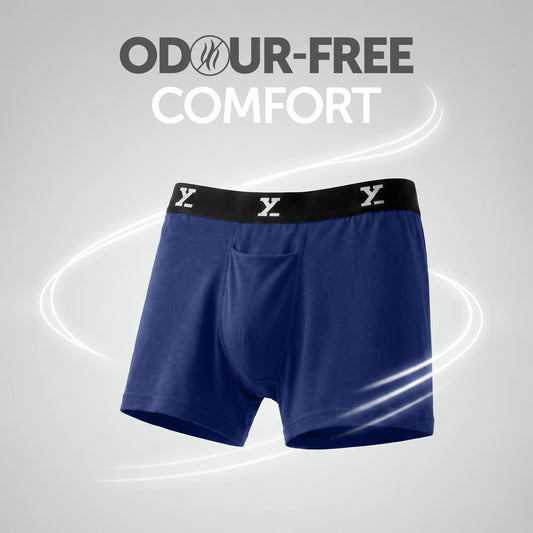 Super Combed Cotton-Modal Boxer Briefs - Imperial Blue