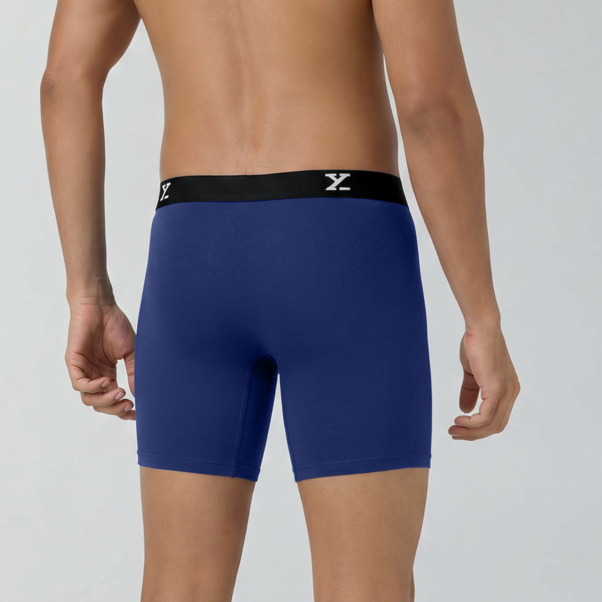 Super Combed Cotton-Modal Boxer Briefs - Imperial Blue