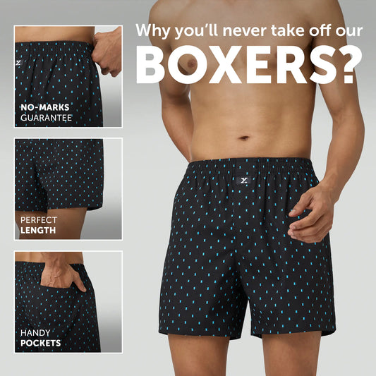 Astor Lounge Inner Boxers Boxy Black