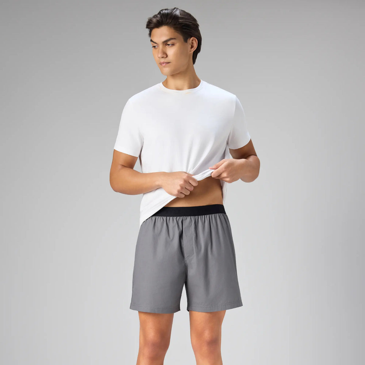 Solid Inner Boxers - Graphite Grey
