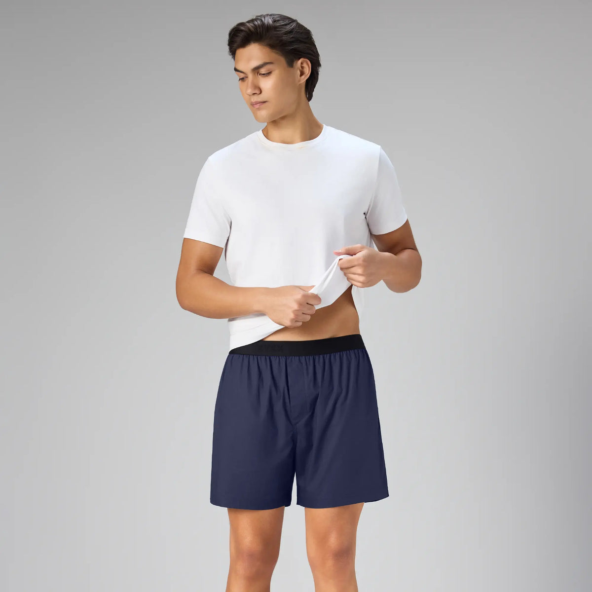 Solid Inner Boxers - Navy Blue