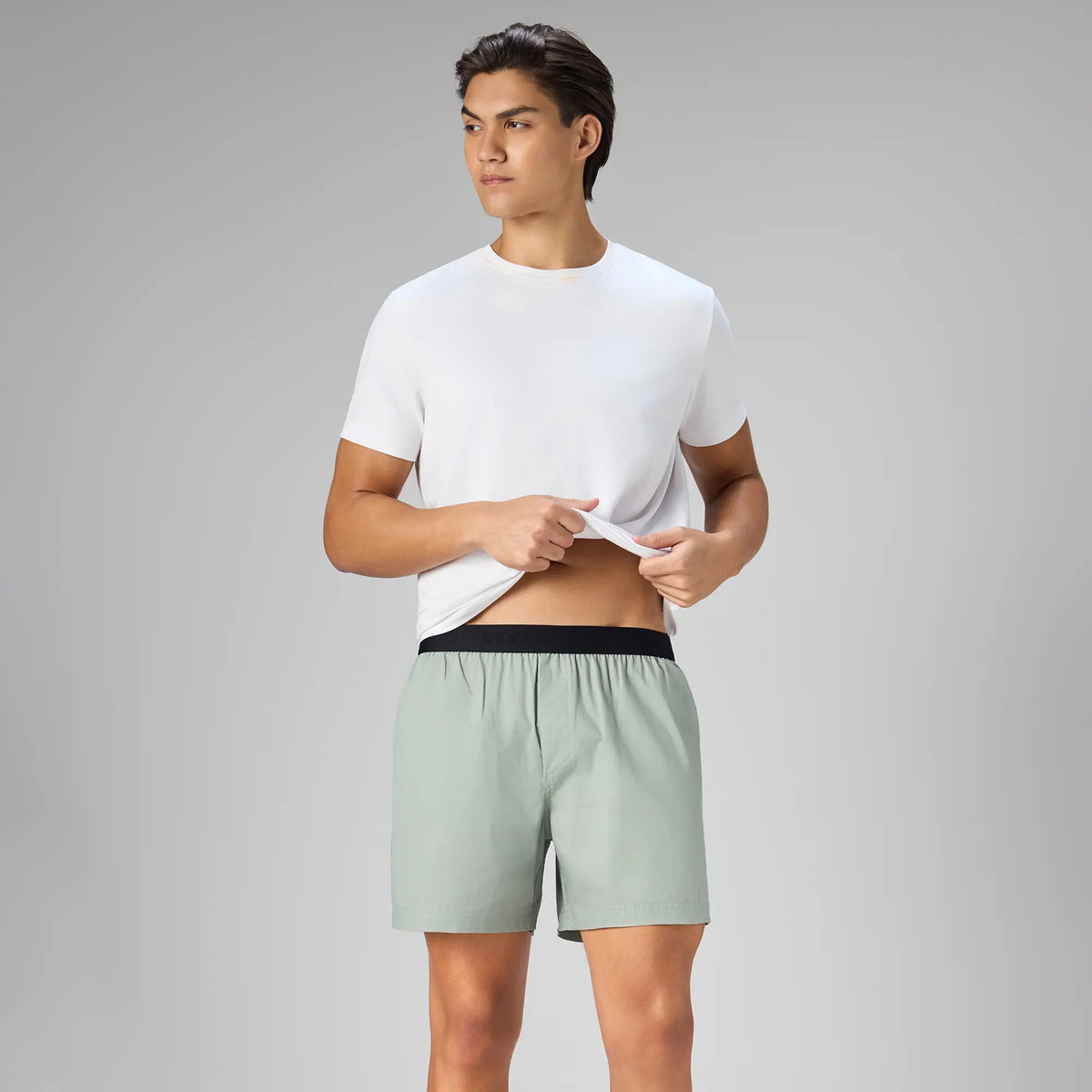 Solid Inner Boxers - Sage Green
