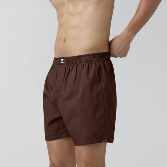 Solid Inner Boxers - Espresso Brown