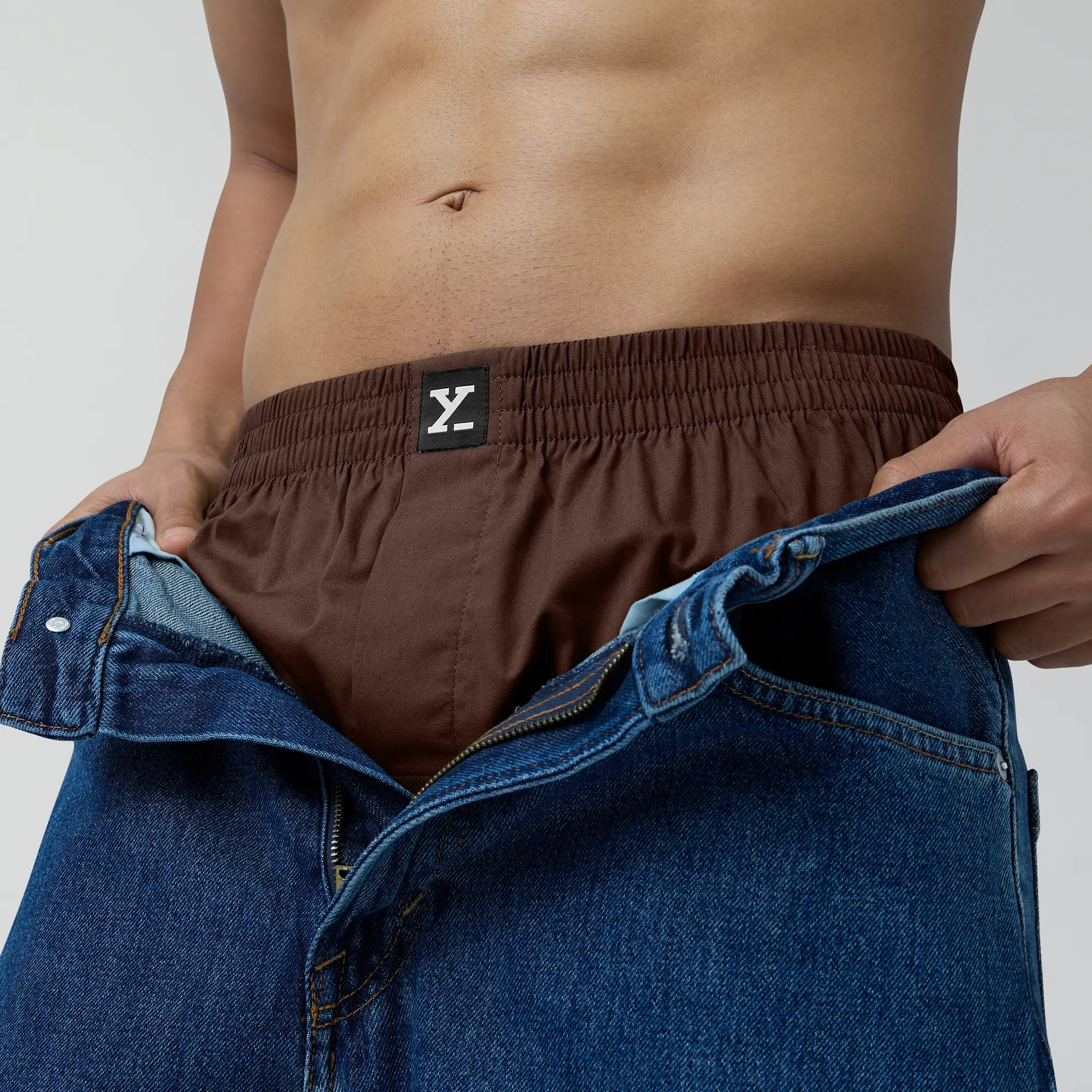 Solid Inner Boxers - Espresso Brown