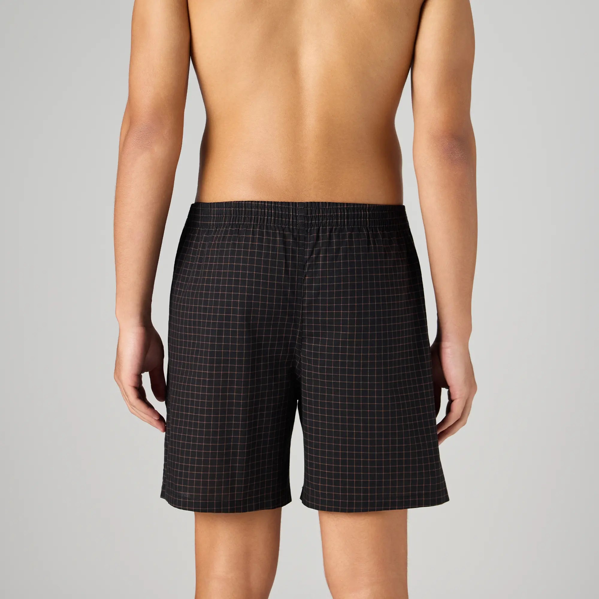 Printed Outer Boxers - Mocha Black