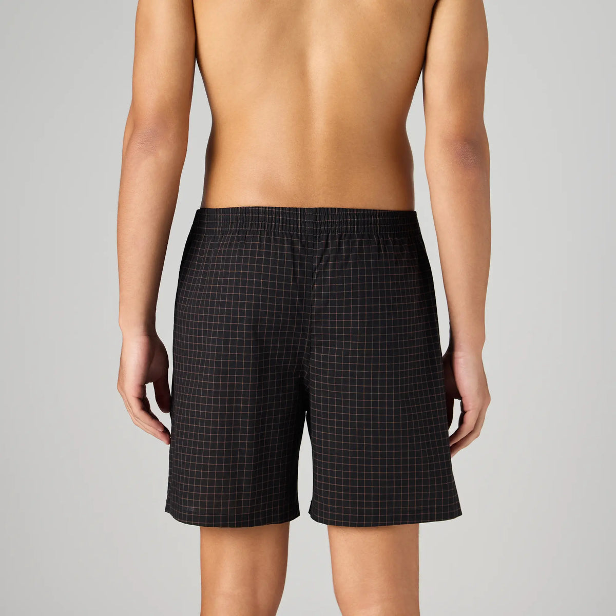 Printed Outer Boxers - Mocha Black
