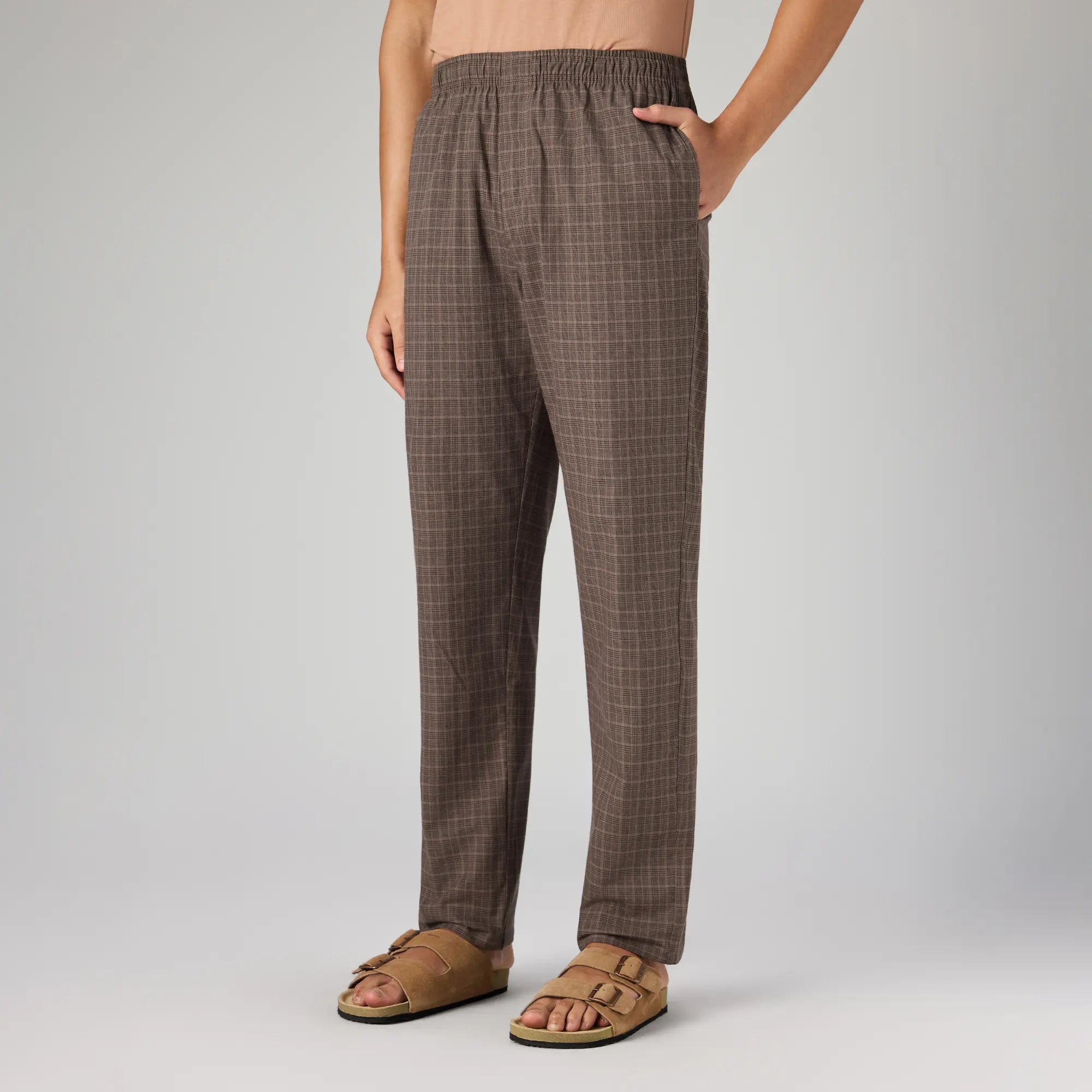 Cotton Printed Pyjamas - Walnut Brown
