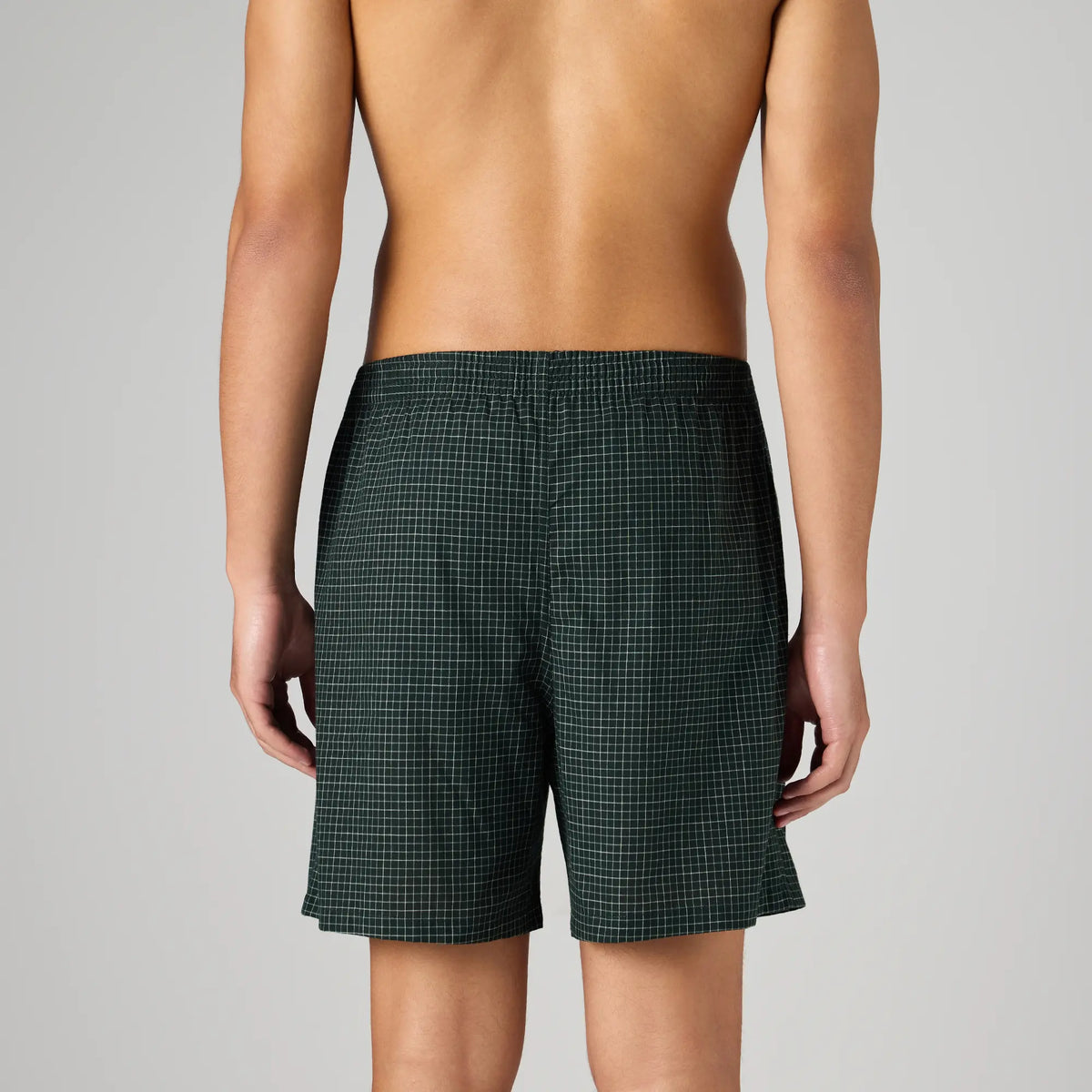 Printed Outer Boxers - Forest Green