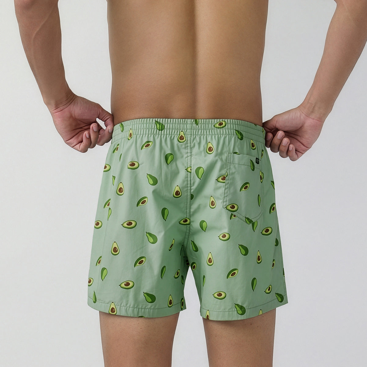 Printed Inner Boxers - Avocado Green