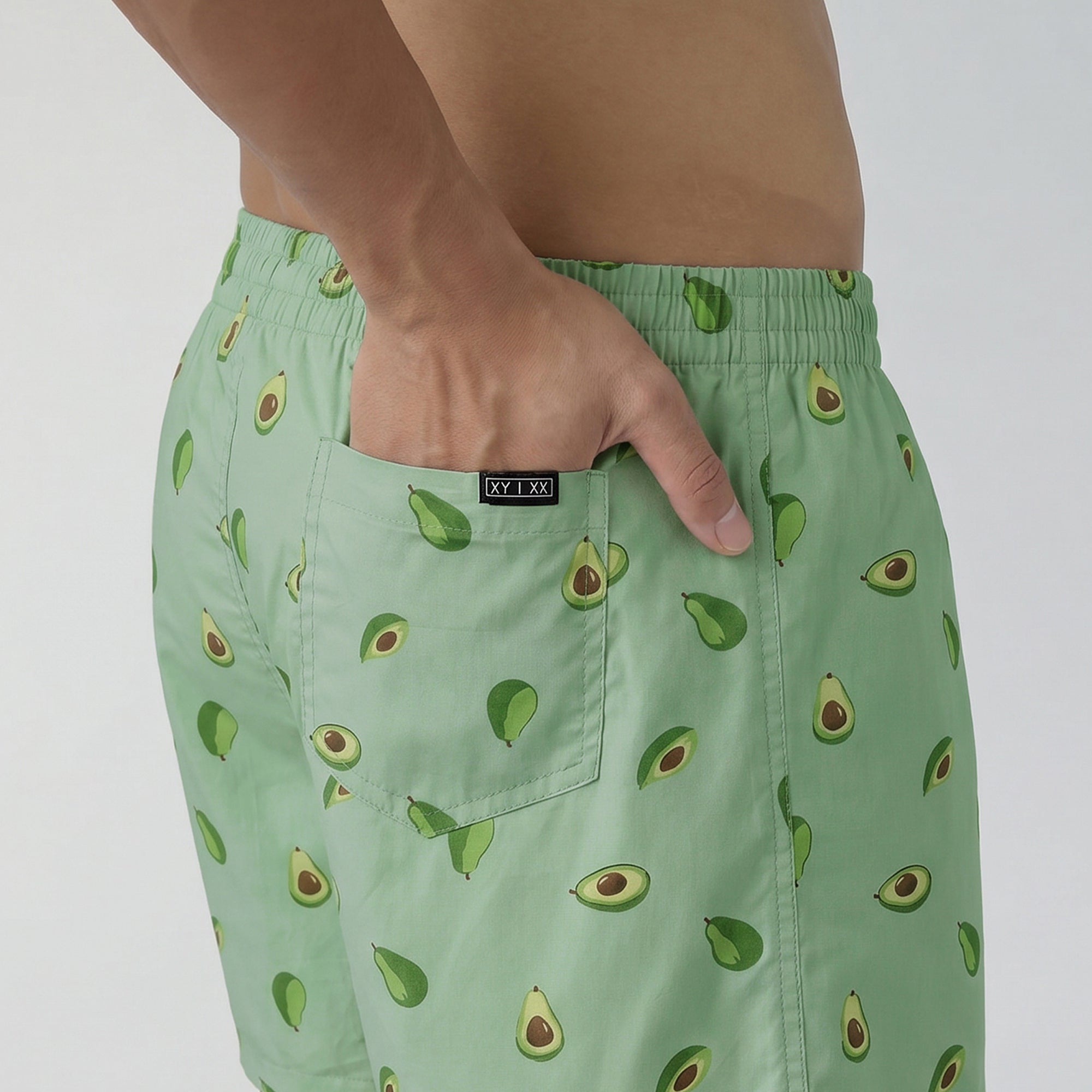 Printed Inner Boxers - Avocado Green