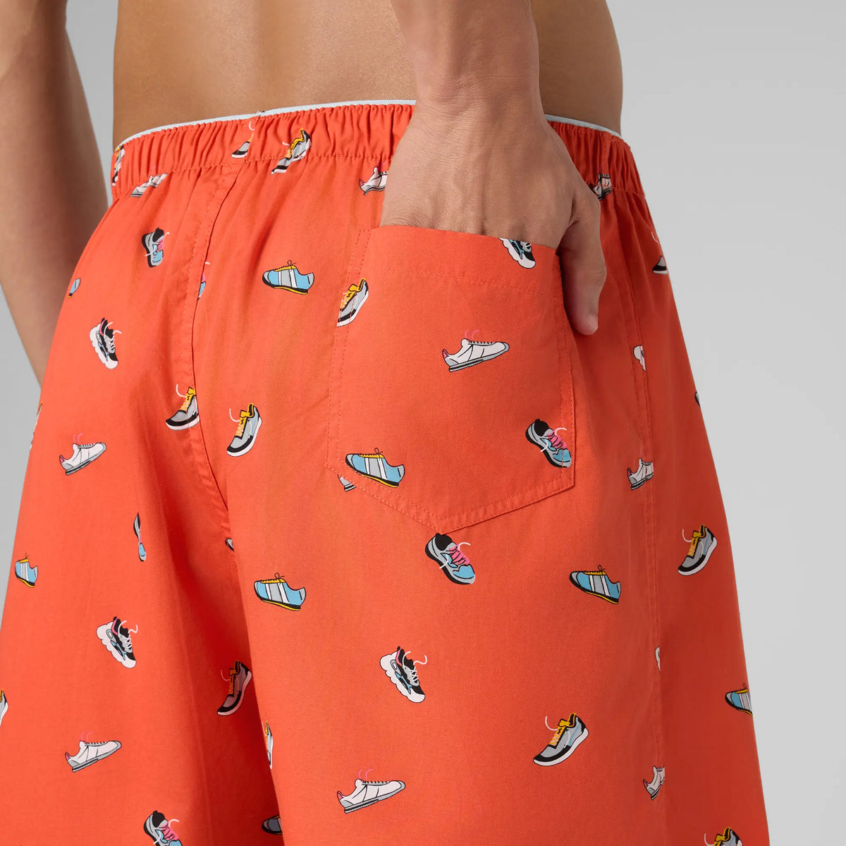 Printed Inner Boxers - Orange Zest