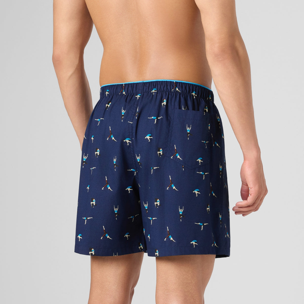 Printed Inner Boxers - Midnight Blue