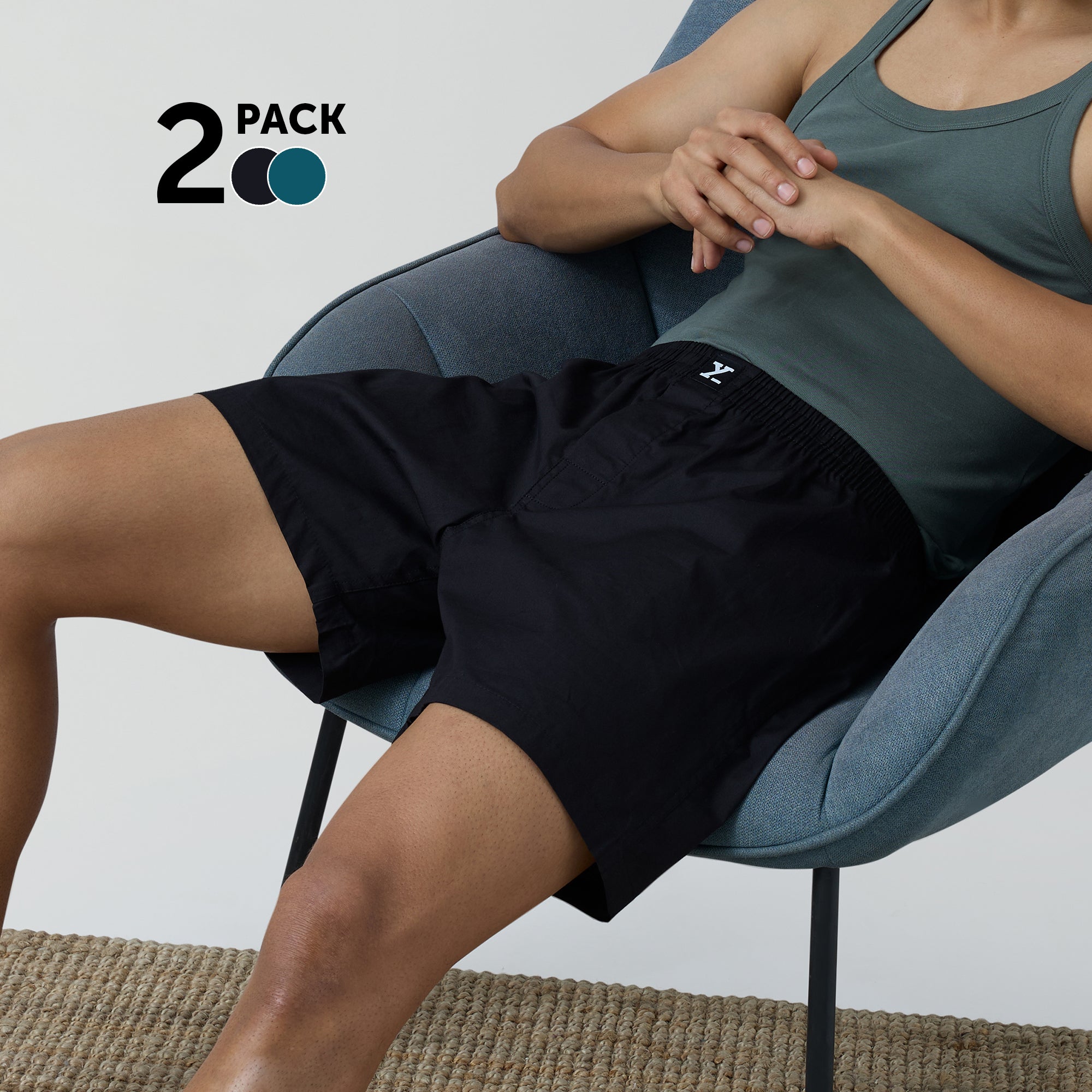Super Combed Cotton Boxers Pack of 2
