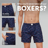 Savanna Cotton Boxers Driftwood Blue