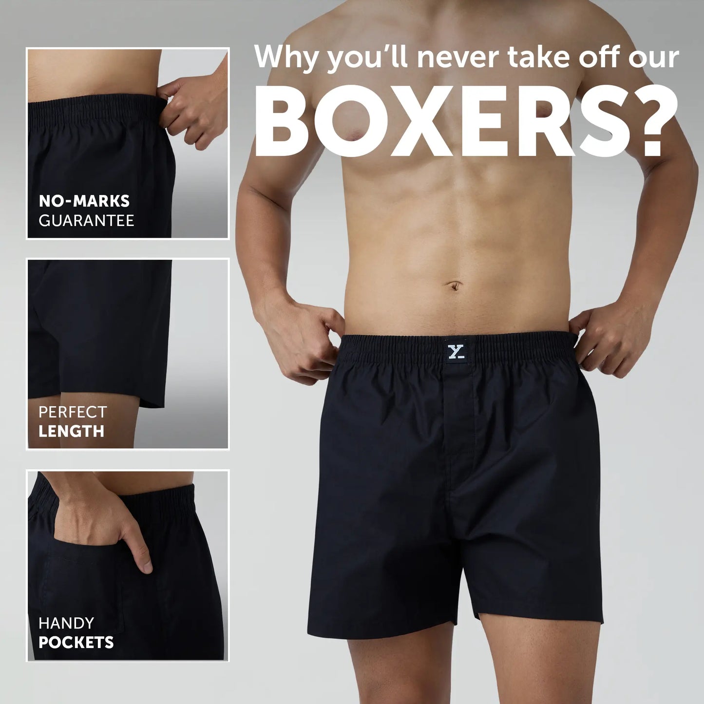 Pace Cotton Boxer Black Knight