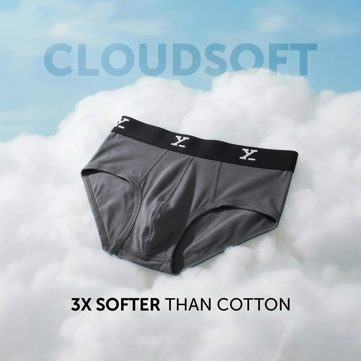 Ace Modal Briefs Charcoal Grey
