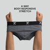 Ace Modal Briefs Charcoal Grey
