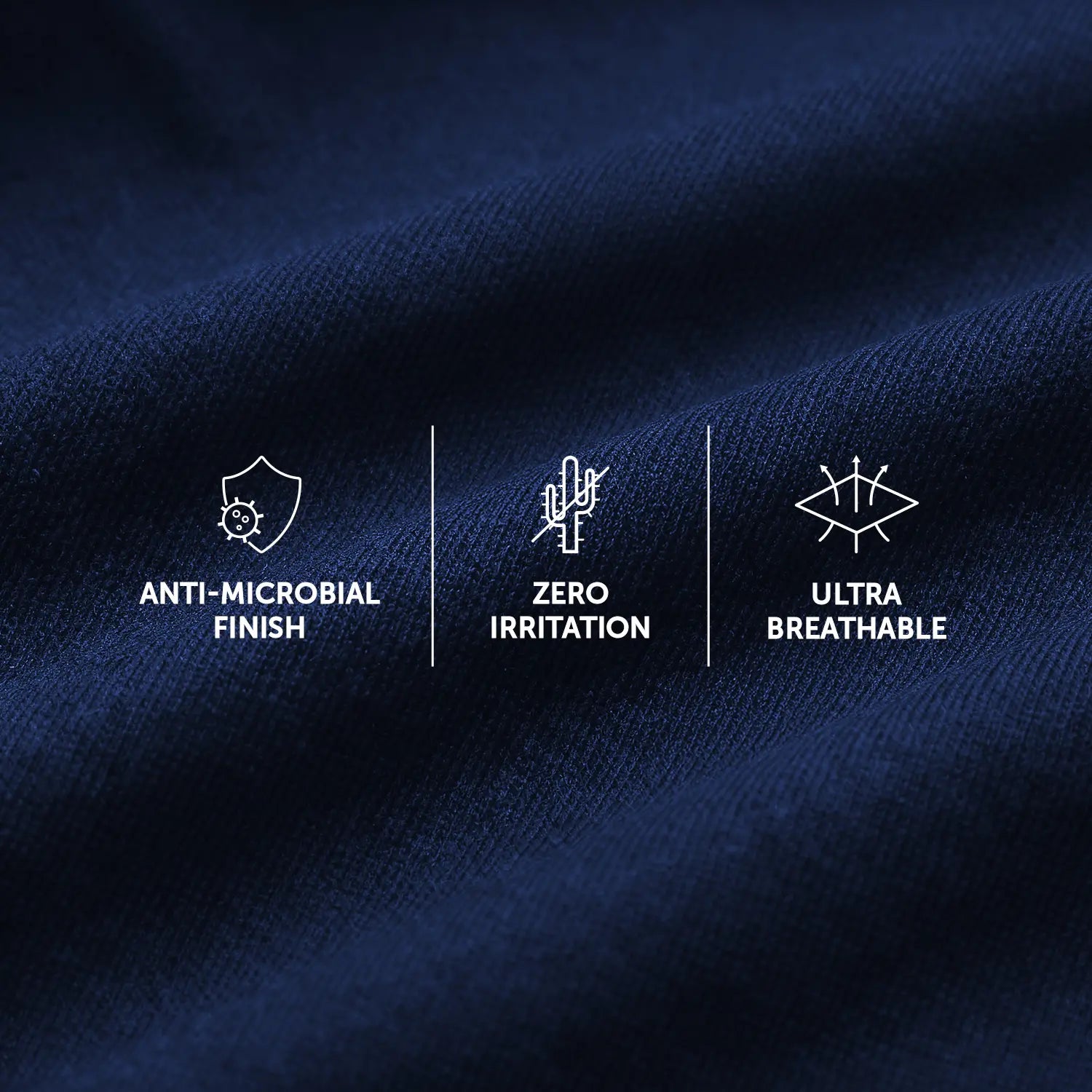 Aero Silver Cotton Briefs Midnight Blue